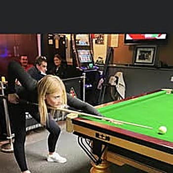 A member playing snooker at JP's